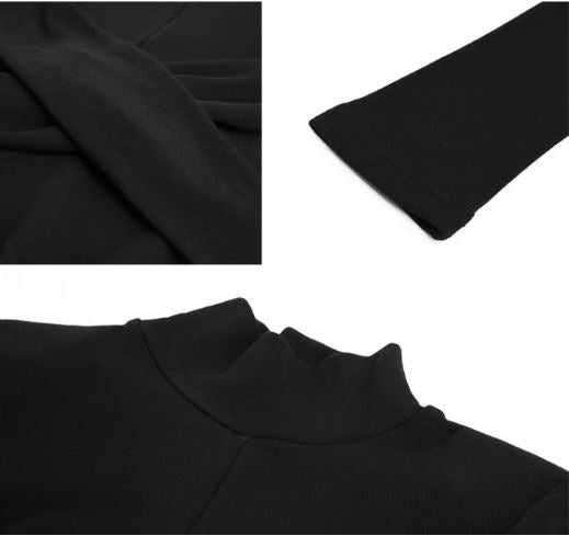 ハイネックツイストマーメイドニットワンピース(2colors)