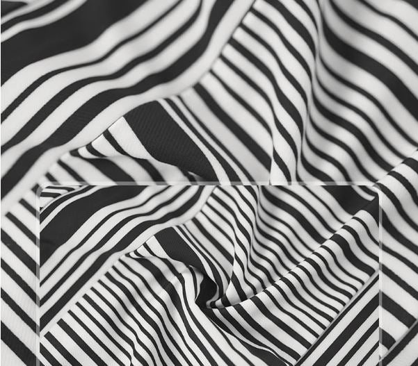 【即納】カシュクールペプラムノースリーブブラウス×ストライプパネルタイトスカート