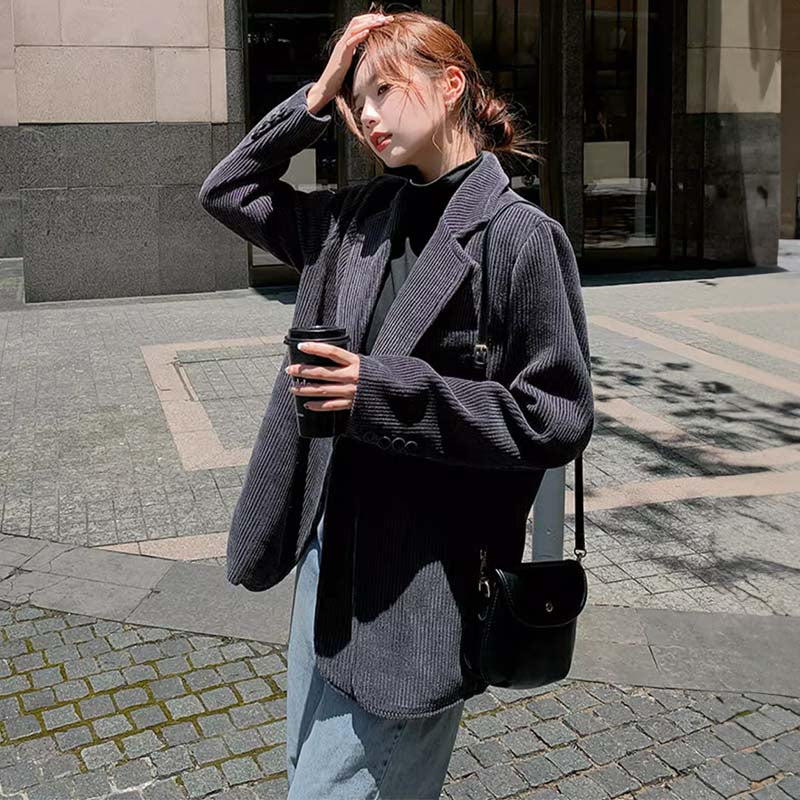 コーデュロイグレージャケット