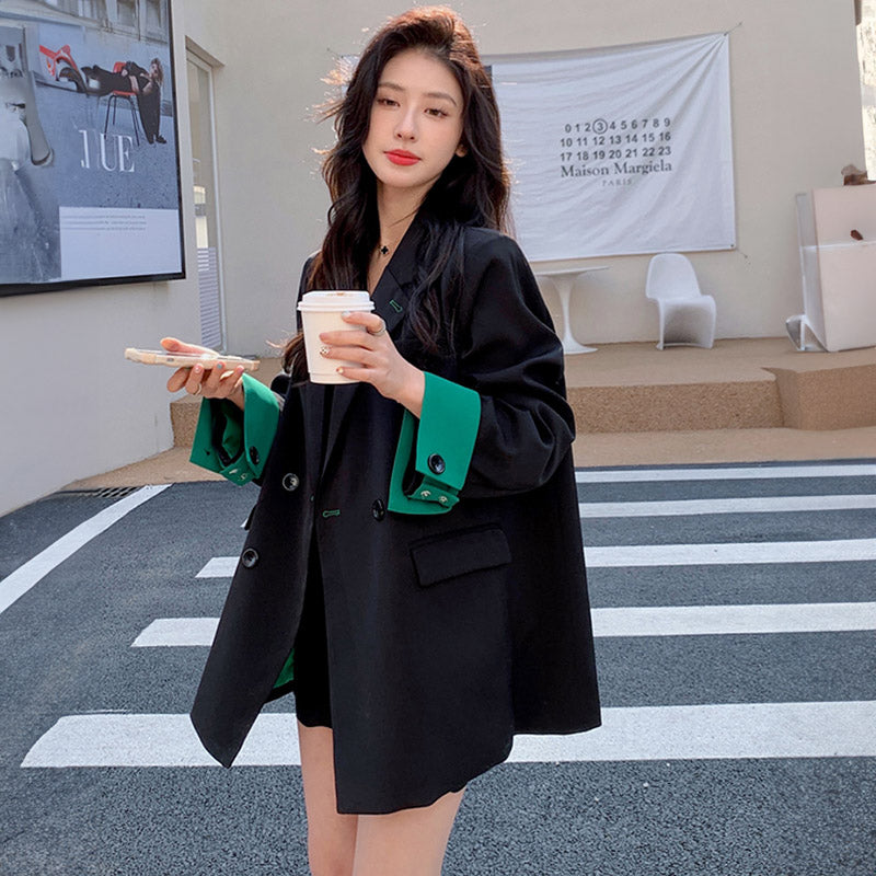 ベルスリーブツートンジャケット