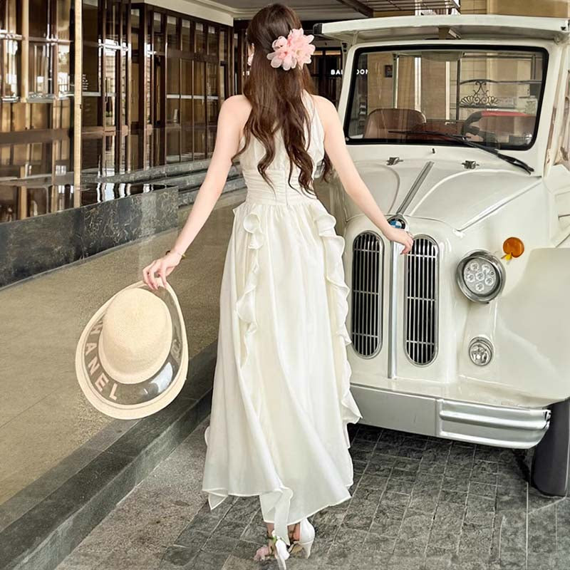 アメリカンスリーブフリルワンピース