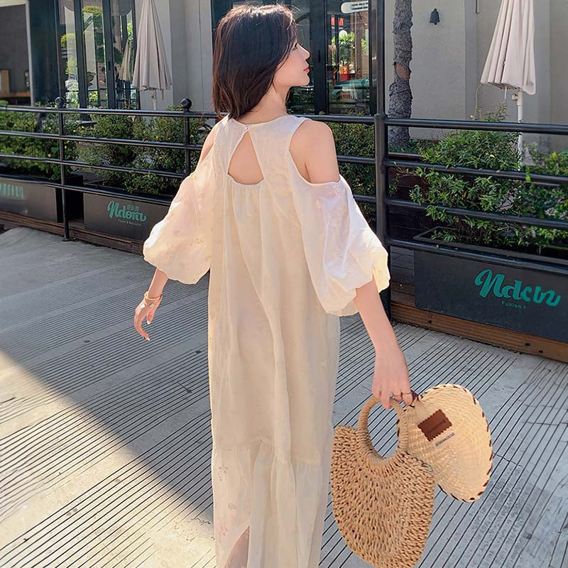 【即納】フレンチオフショルダーワンピース