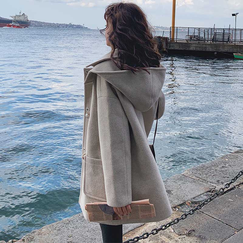 2wayミドル丈ダッフルコート