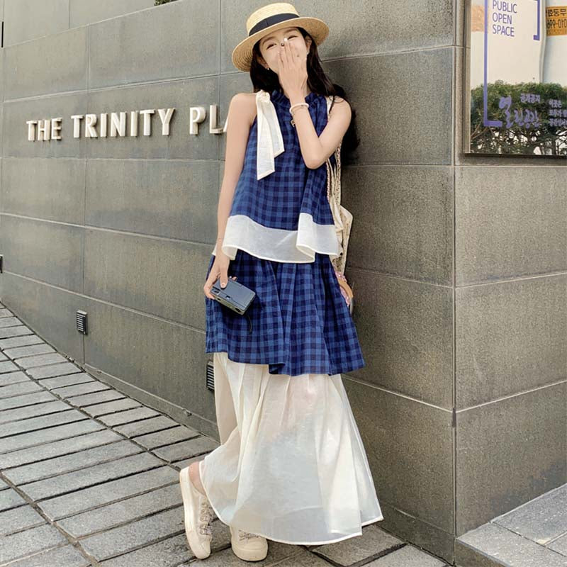 レイヤードチェックセットアップ