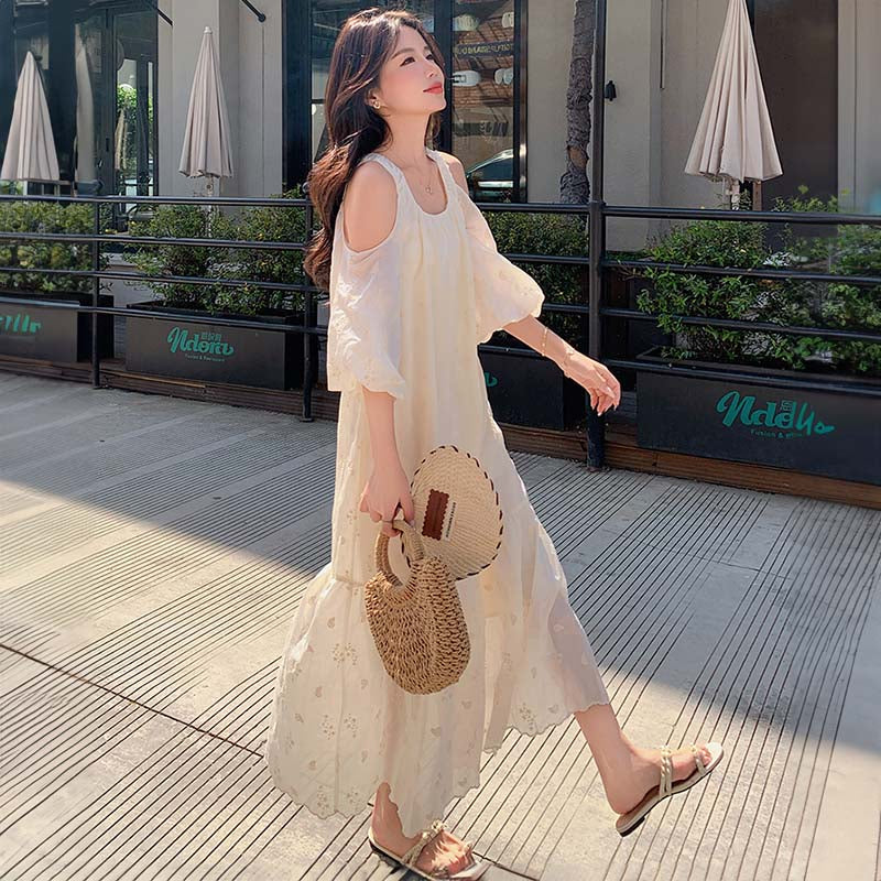 【即納】フレンチオフショルダーワンピース