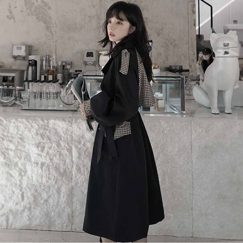 チェックヨークトレンチコート