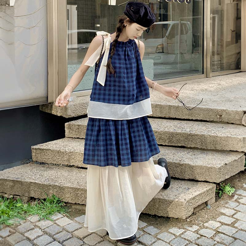 レイヤードチェックセットアップ