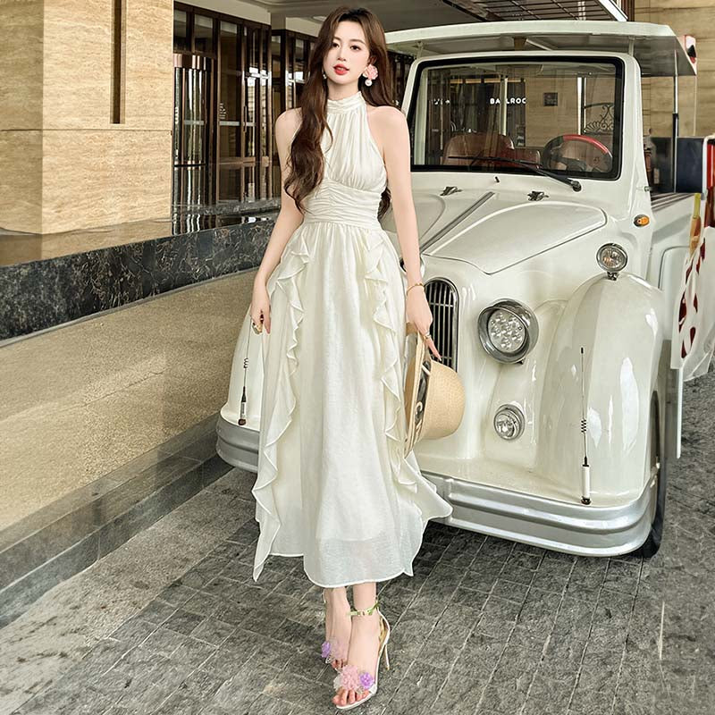 アメリカンスリーブフリルワンピース