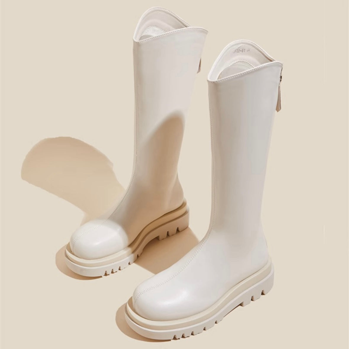 ストレッチトラックソールロングブーツ(3colors)