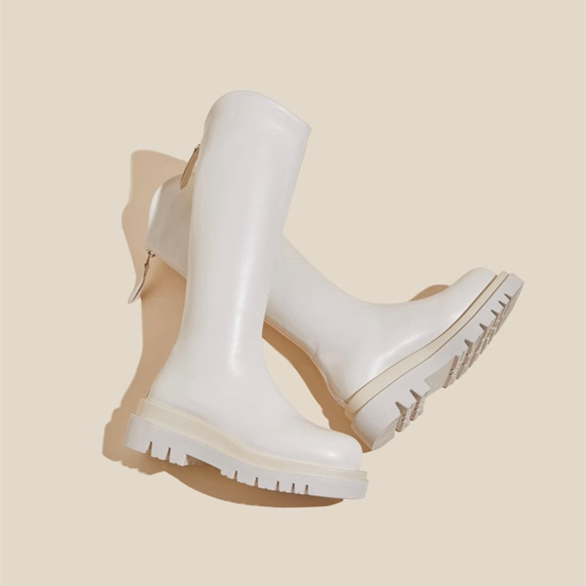 ストレッチトラックソールロングブーツ(3colors)