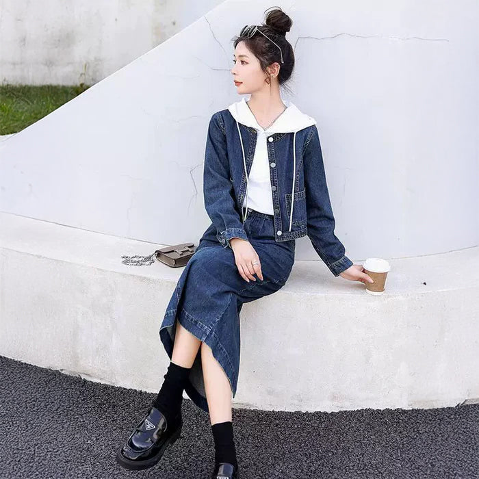 DIESEL ディーゼル デニムジャケット＋スカート セットアップ DIESEL】ウィメンズ デニム ジャケット｜トラッカー・バイカー