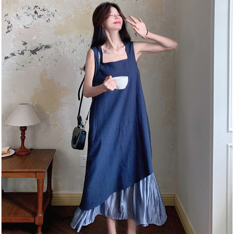 ノースリーブレイヤードワンピース(2colors)