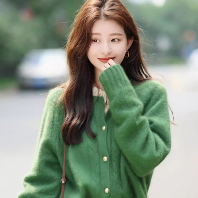 モヘアタッチケーブルカーディガン(2colors)