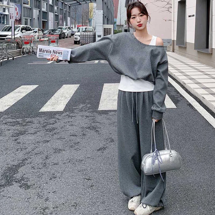 ルーズスウェットセットアップ