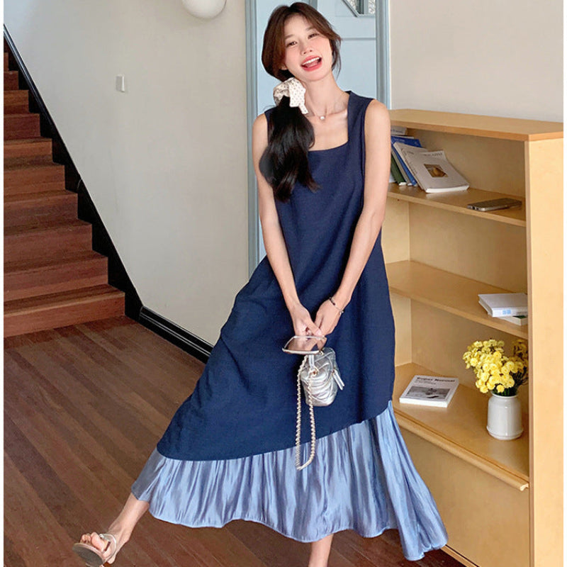 ノースリーブレイヤードワンピース(2colors)