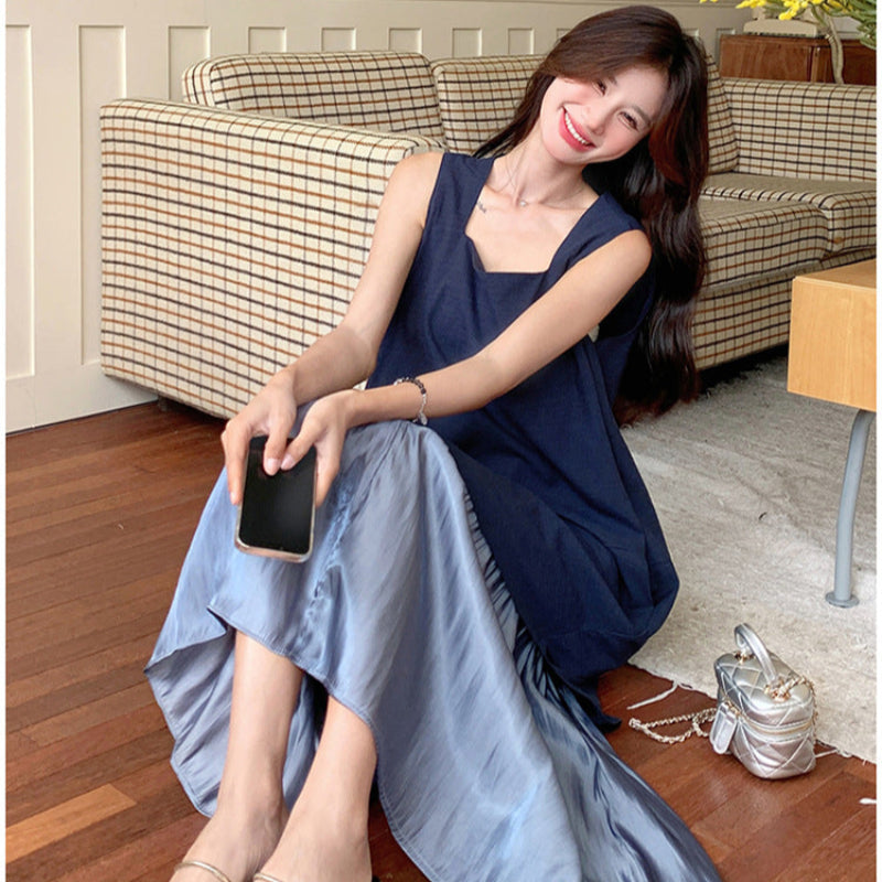 ノースリーブレイヤードワンピース(2colors)