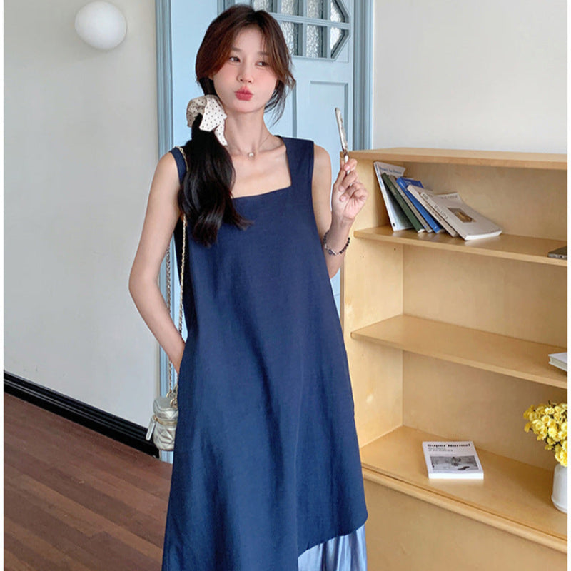 ノースリーブレイヤードワンピース(2colors)