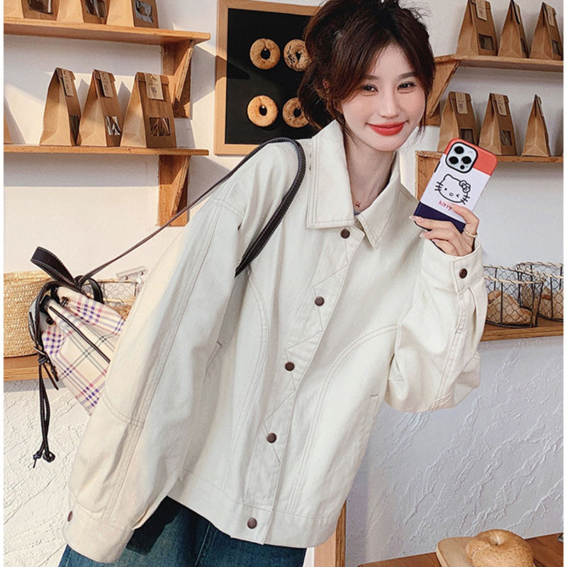 オフホワイトデニムジャケット