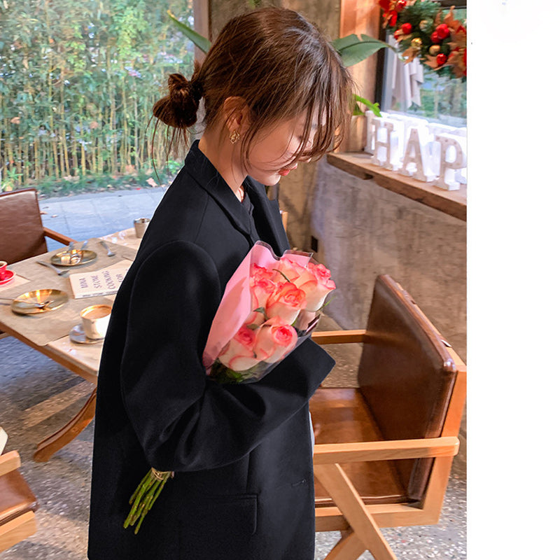 【即納】オーバーサイズブラックジャケット