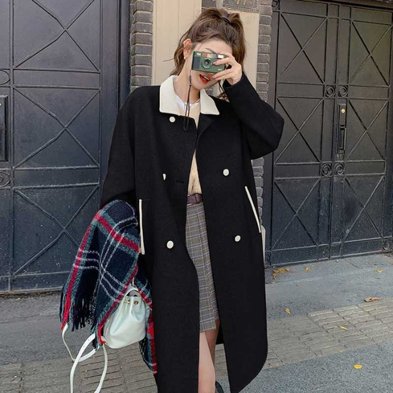 バイカラーロングチェスターコート(2colors)