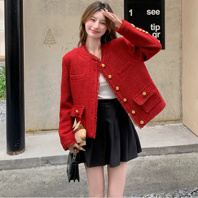 ツイードショート丈ジャケット