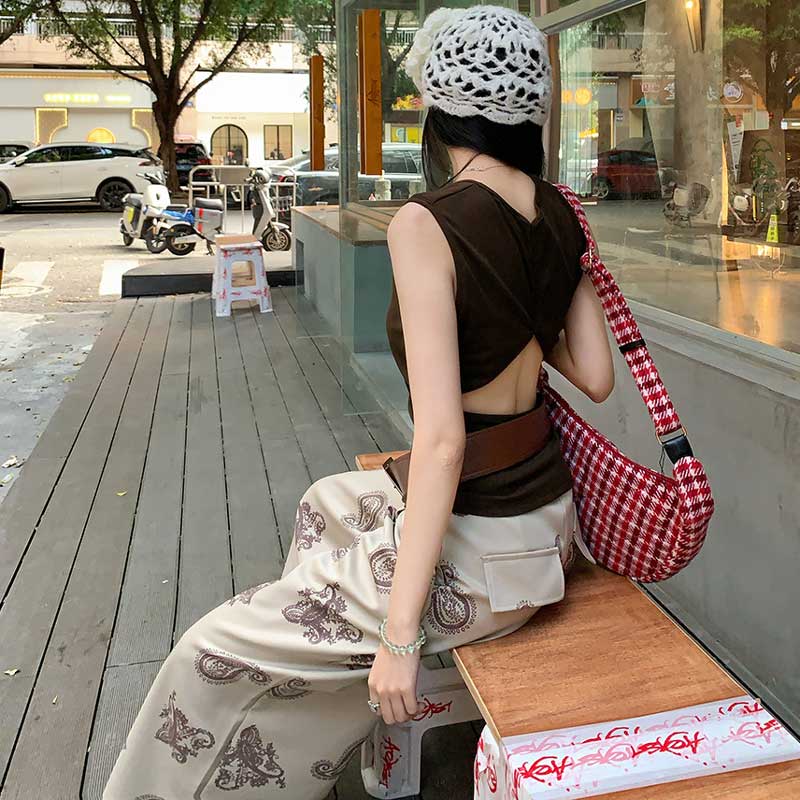 ペイズリーワイドパンツ