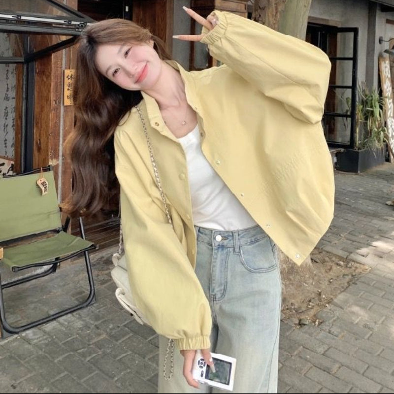 レモンイエローブルゾンジャケット