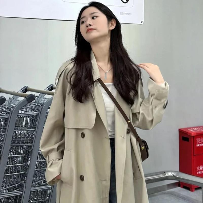 オーバーサイズロングトレンチコート