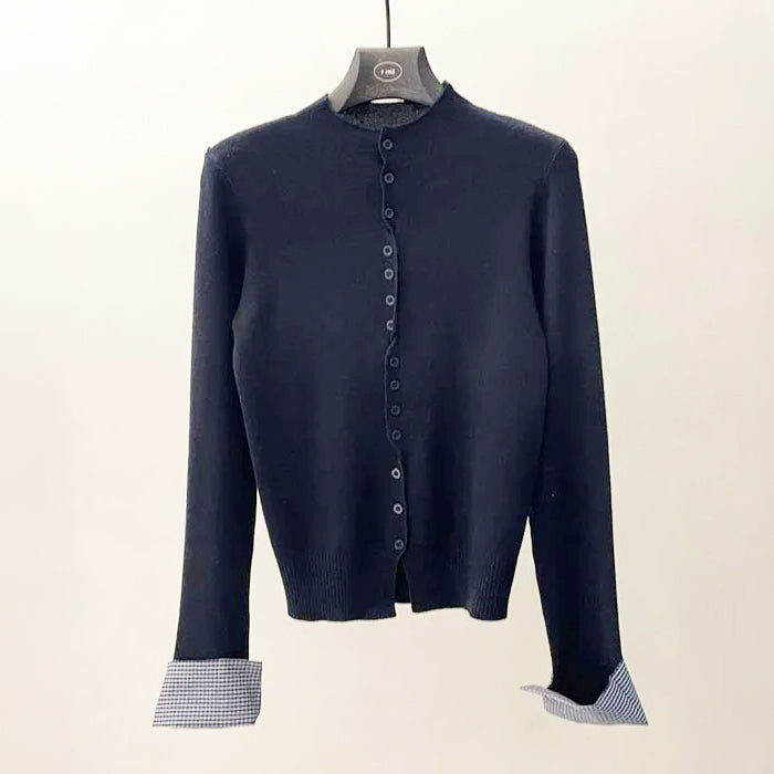 アクセントボタンカーディガン(4colors)