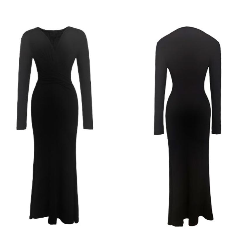 ブラックフィッシュテールドレス