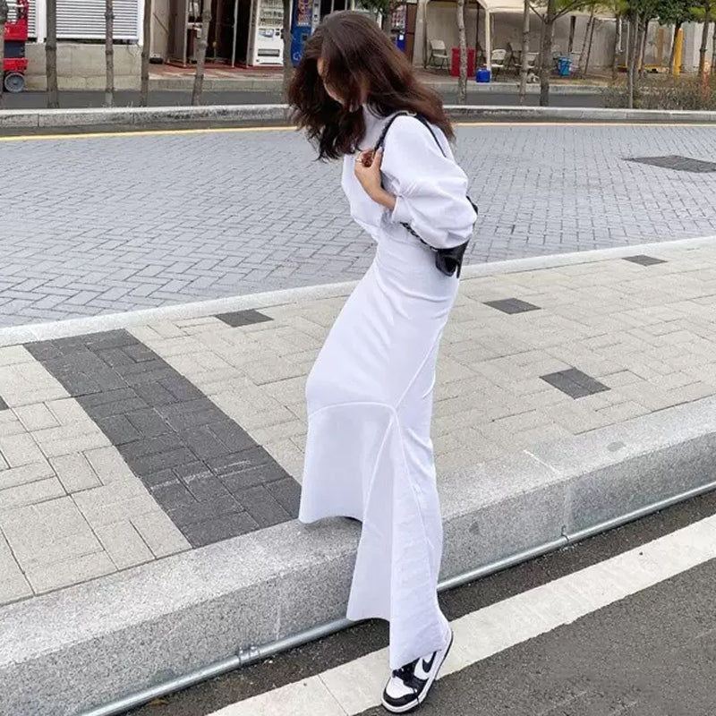 ショート丈ドルマントップ×ロングマーメイドスカート(2colors)