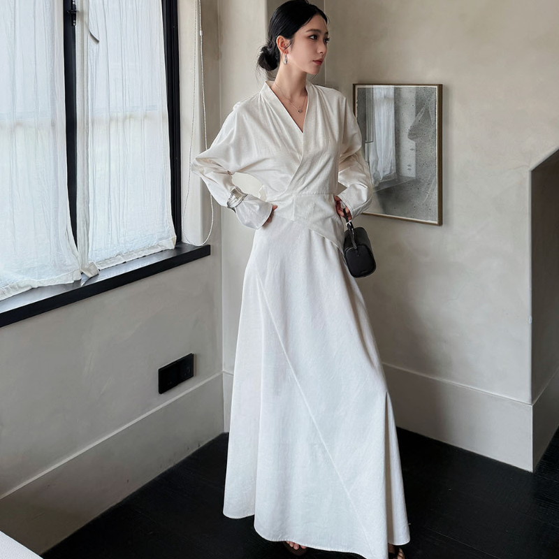 カシュクールバックリボンワンピース(2colors)