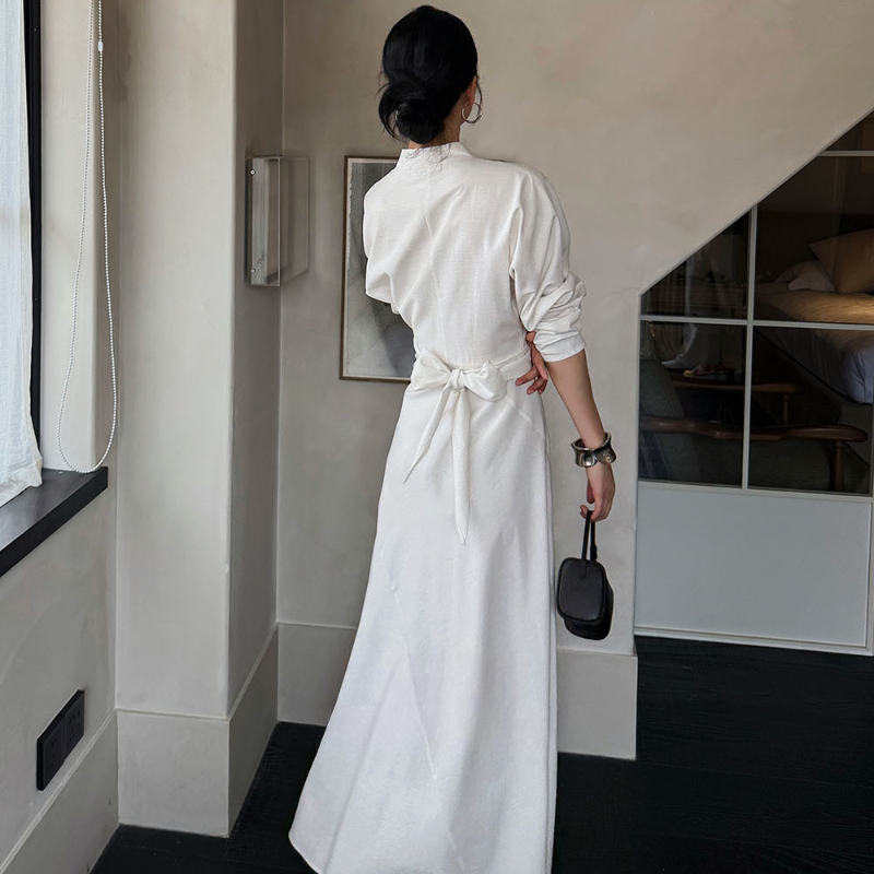 カシュクールバックリボンワンピース(2colors)