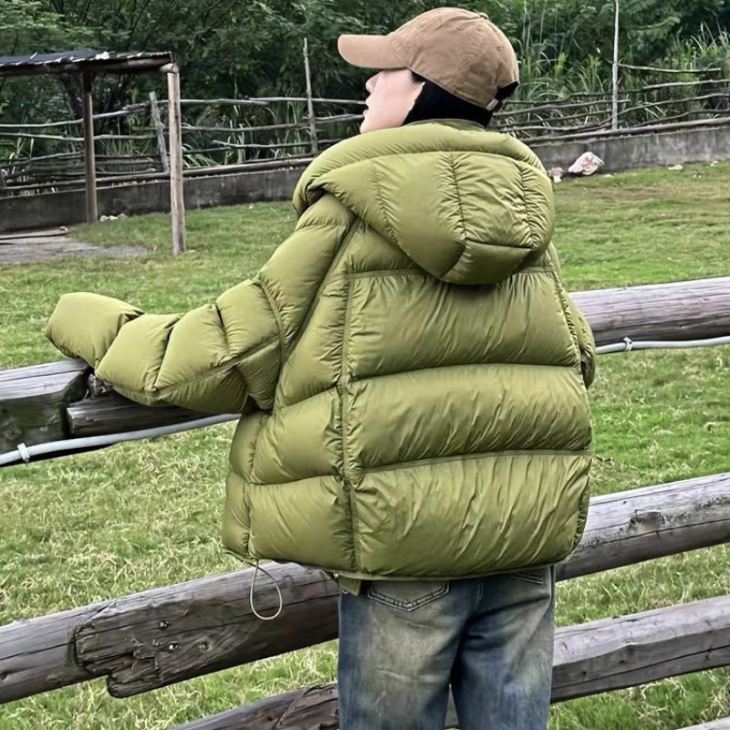 フード付きボリュームダウンジャケット(4colors)