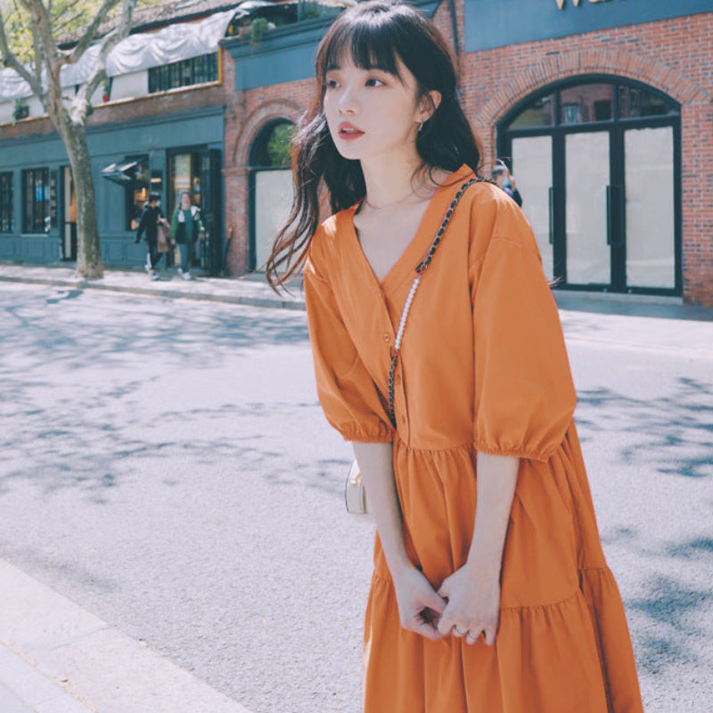バックリボンティアードワンピース(4colors)