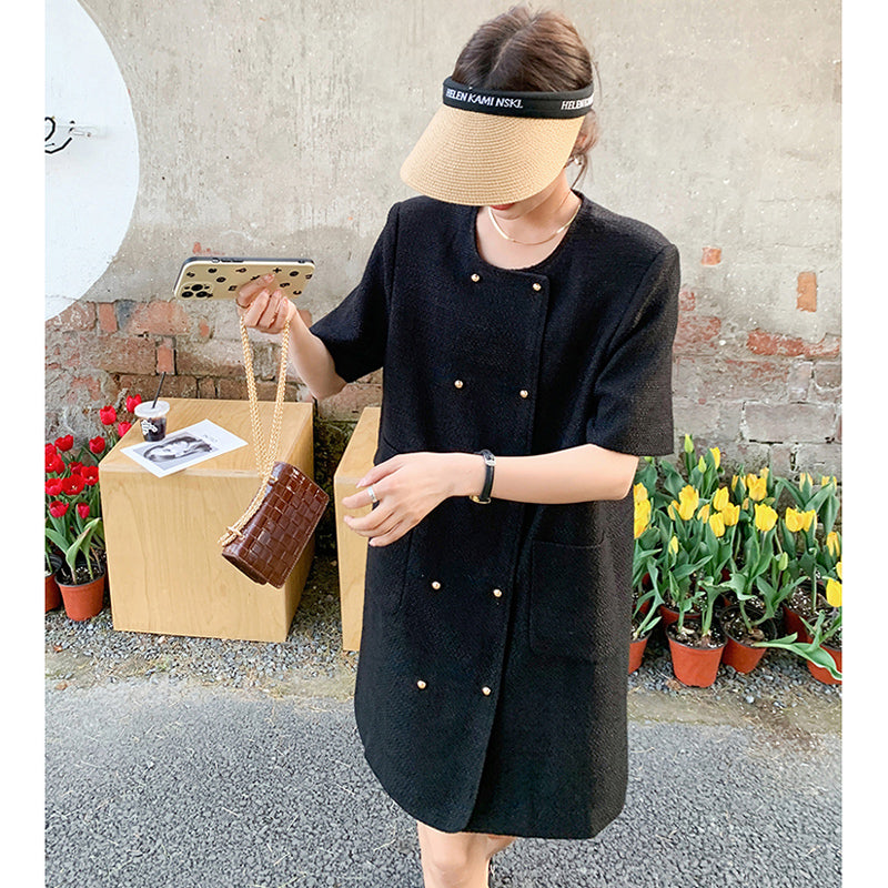 ダブルボタンジャケットワンピース