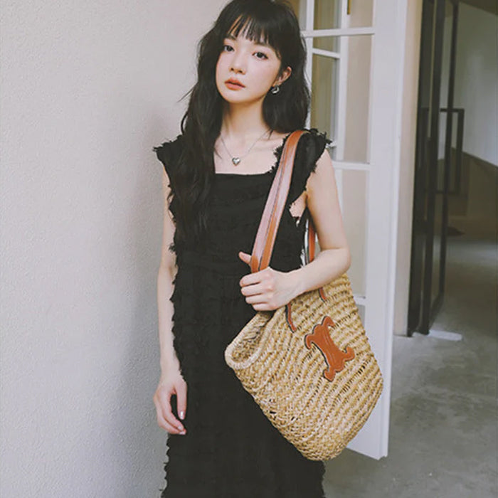 フリンジノースリーブワンピース