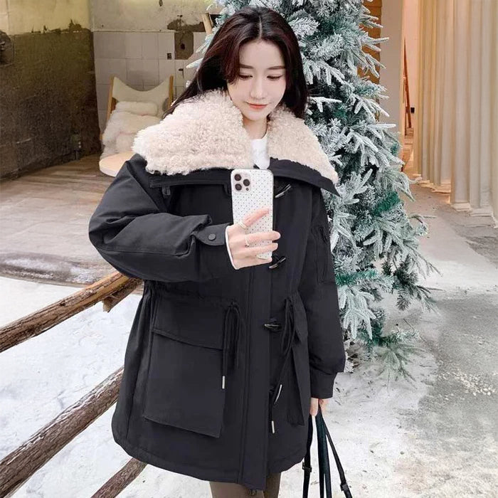 ビックカラー中綿ダッフルコート(2colors)