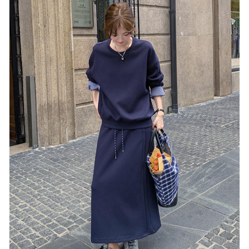 チェックカフストレーナー×スカートセット