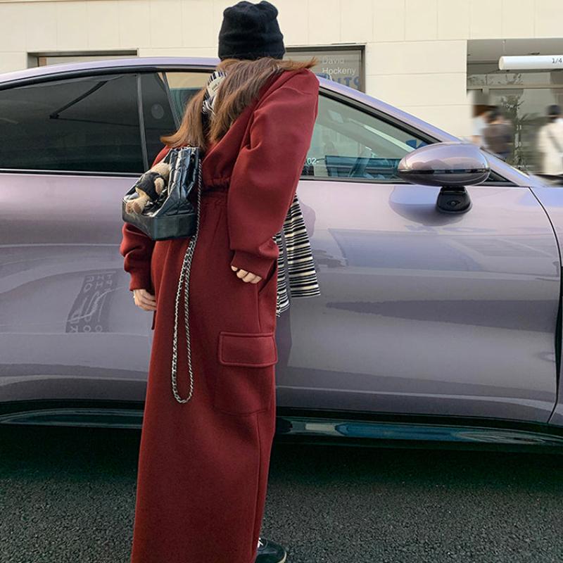 マフラーキャップ×ロゴトレーナー×スカート3点セット(2colors)