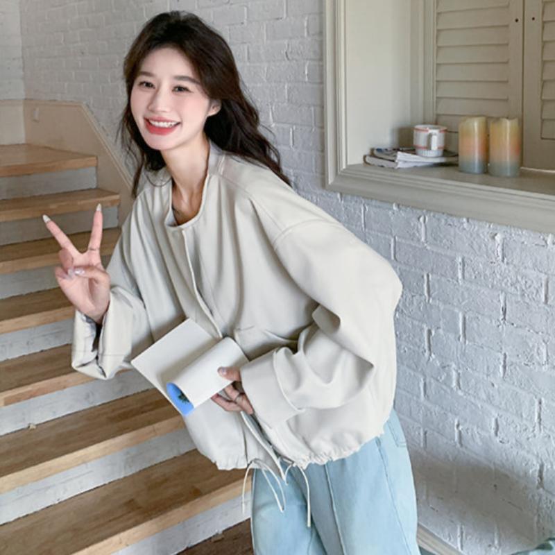 ノーカラールーズショートジャケット(2colors)