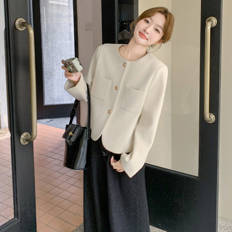 ノーカラーショートジャケット(4colors)