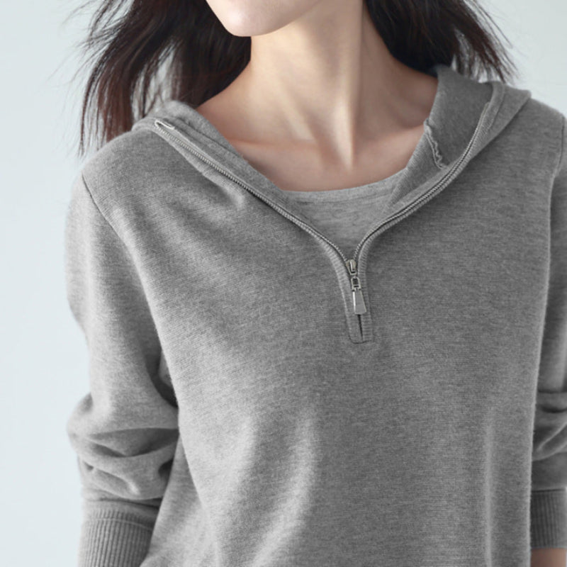 レイヤードショートパーカー(2colors)