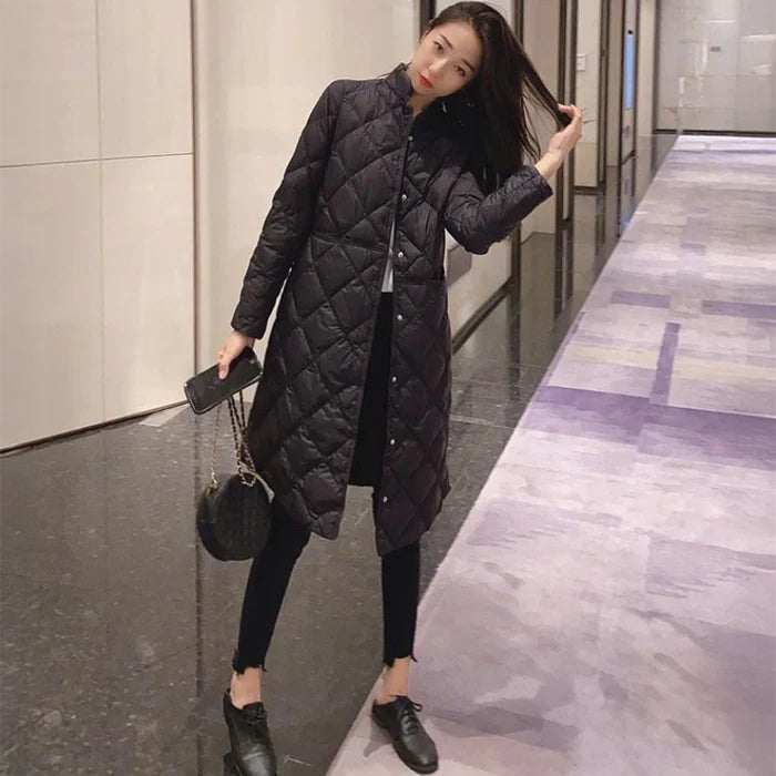 スタンドカラーキルティングコート(2colors)