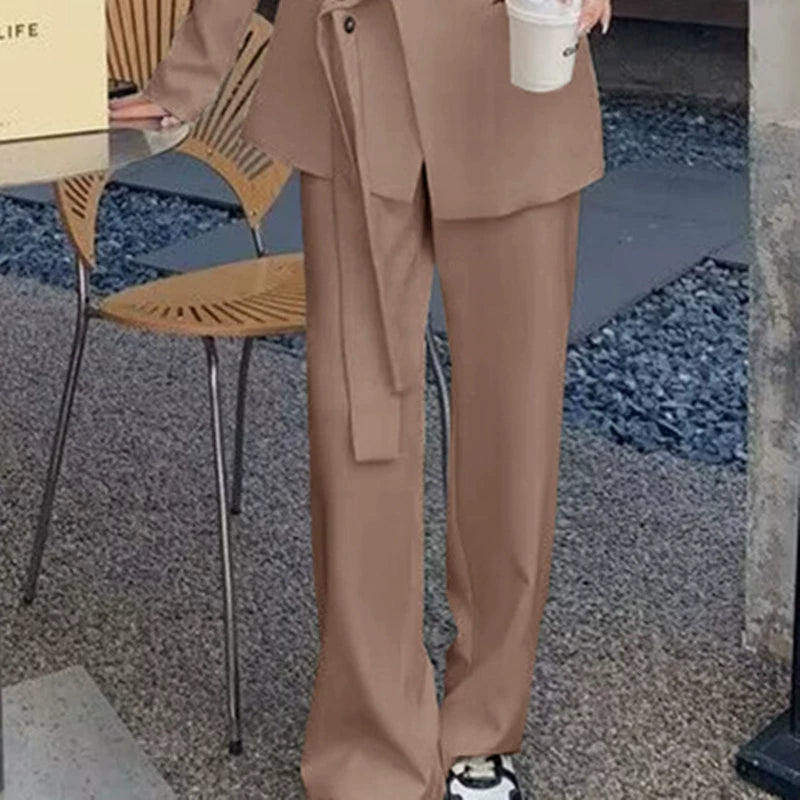 フロントタックワイドパンツ(4colors)