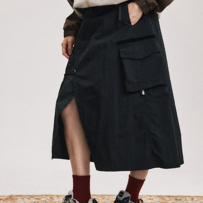 アシンメトリーワークスカート(2colors)