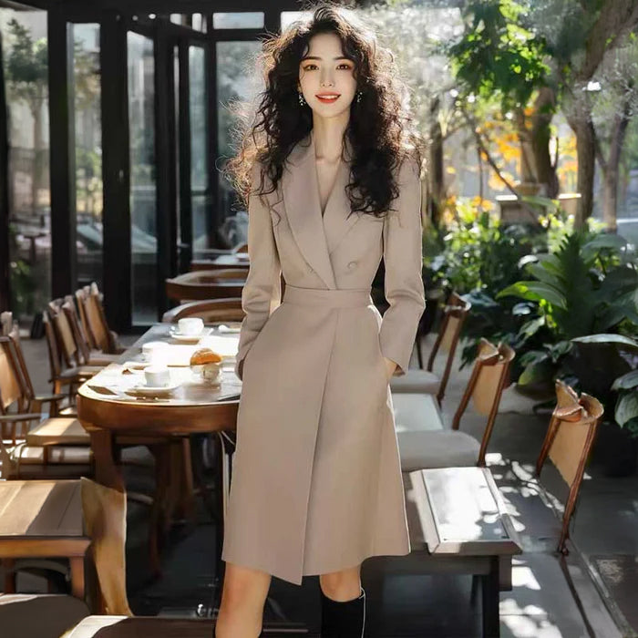 カシュクールテーラードワンピース