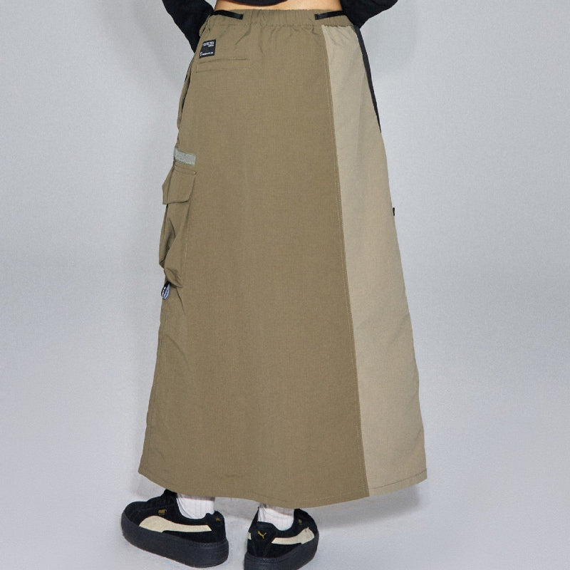 アシンメトリーワークスカート(2colors)