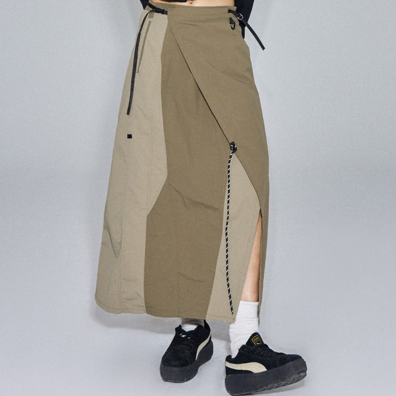 アシンメトリーワークスカート(2colors)