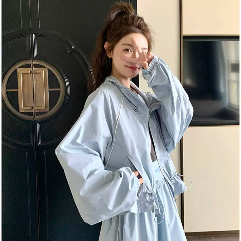 ドロストジャケット×バルーンスカートセットアップ